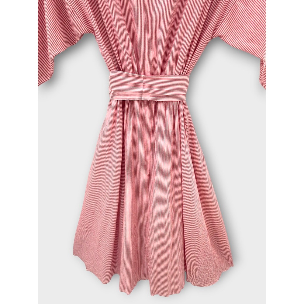 Free People Long Sleeve Tunic Shirt Dress Red Size S Old Money Picnic Americana - Picture 9 of 16